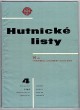 Hutnické listy 4/1969 - Ročník XXIV.