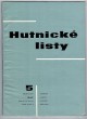 Hutnické listy 5/1969 - Ročník XXIV.