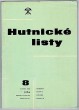 Hutnické listy 8/1976 - Ročník XXXI.