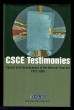 CSCE testimonies