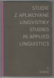 Studie z aplikované lingvistiky 2/2014