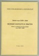 Seznam mapových značek základní mapy ČSSR 1:25000